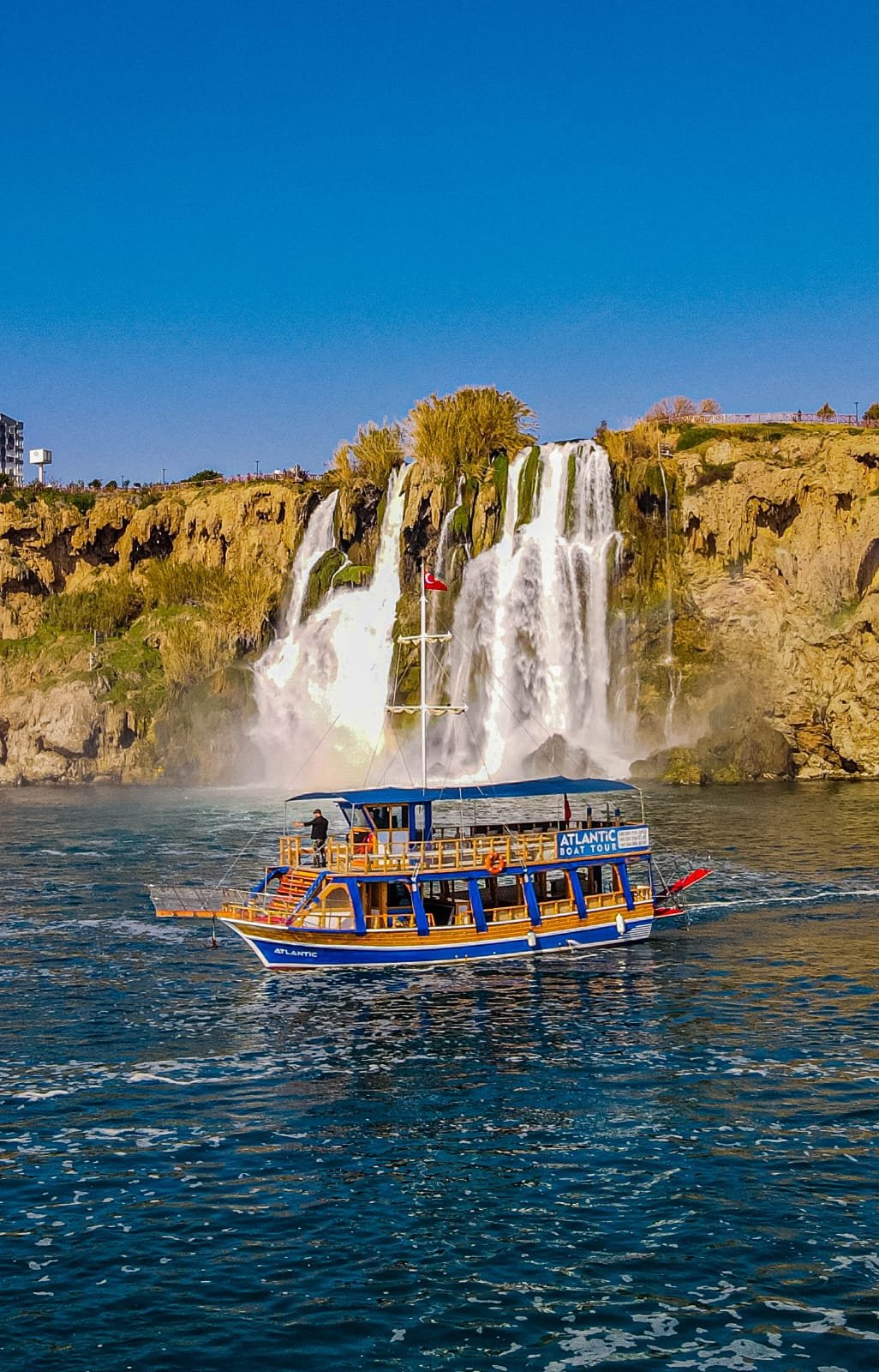 Antalya Relax Boat Trip with a Waterfall Stop